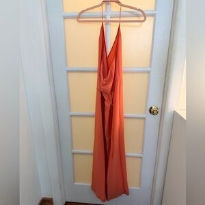 Diane Von Furstenberg Coral Wrap Silk Dress